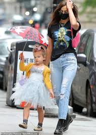 When she's with her dad, he's 100 percent her dad, irina shayk tells elle of her daughter's. Newsco Irina Shayk Dresses Daughter Lea Four In Princess Dress For Family Stroll On Rainy New York Day Australiannewsreview