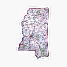 We have a more detailed satellite image of mississippi without county boundaries. Mississippi Roadmap Photographic Print By Havocgirl Redbubble