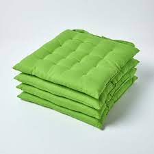 Buy top selling products like mayfair foam chair pad and klear vu tufted embrace gripper® chair pad. Garten Terrasse 2 Pack D Shaped Tie On Dining Chair Seat Pads Cushions 100 Cotton Uk Made Auflagen Soseteg It