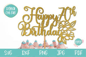 Free Free Happy Birthday Svg Cake Topper Free 184 SVG PNG EPS DXF File