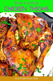 Crock Pot Chicken Thighs Recipe Chicken Thigh Recipes Crockpot Chicken Crockpot Recipes Chicken Slow Cooker Recipes