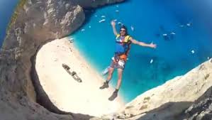 Enjoy base jumping in navagio beach, zakynthos island, ionian islands, greece. Free Fall At Navagio Beach On Video