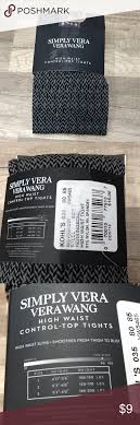 Nwt Simply Vera Wang Tights New With Tags Simply Vera Vera