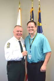 Chad Deese Was Recognized By Sheriff Carmichael For His 25 Years Of Service Wearemcso With Images Carmichael Captain Hat Chad