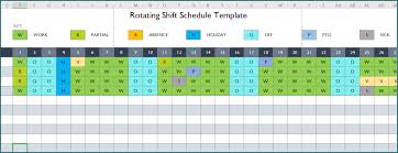 The team members work two weeks on the day shift and then switch to the night shift for two weeks, and then the pattern repeats. Free Printable Rotating Shift Schedule Template Bogiolo