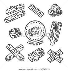 Black And White Wood Plank Clipart Firewood Stock Vectors Vector Clip Art Vintage Icons Illustrations And Posters Vector Art