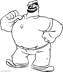 They may be set by us or by third party providers whose services we have added to our pages. Bluto Laughing Coloring Page Coloringall