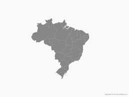 Whether you want to venture deep into the amazon or try to find the best sushi restaurant in são paulo, use our map of. Vector Map Of Brazil With States Single Color Free Vector Maps