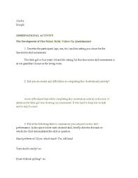 EDU 101 Preschool observation