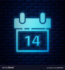 Https Cdn1 Vectorstock Com I 1000x1000 50 60 Glowing Neon Calendar With February 14 Icon Vector 28605 In 2020 Wallpaper Iphone Neon Blue Wallpaper Iphone Iphone Icon