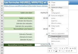 Comment Utiliser Les Fonctions Heure Minute Seconde Et Temps D Excel Excel Formation