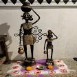 Wrought iron statues