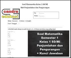 Soal uts matematika kelas sd semester 1 kurikulum 2013 by revisi posted on june 26, 2021. Soal Ulangan Harian Kelas 1 Matematika Penjumlahan Dan Pengurangan Semester 1 Contoh Materi Pendidikan
