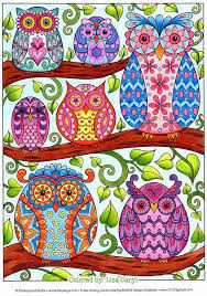 Color this winter owl and forget about all the stress and worries. Coloring Book Owl Coloring Pages Colored Novocom Top