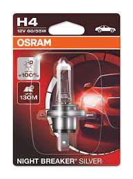 Con la night breaker silver, osram offre una lampada automotive alogena della linea performance con un'ottima durata. Night Breaker Silver H4 Osram Automotive