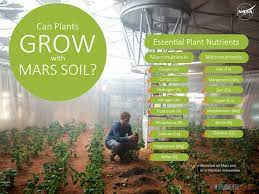 Can Plants Grow With Mars Soil Plant Nutrients Nasa Plants Soil
