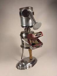 Recycled Art Metal Sculpture Art Stainless Steel Recycled Metal Found Objects Upcycled Art Metal Assemblage Industrial Waste Metal Sculpture Metal Art Sculpture Recycled Metal