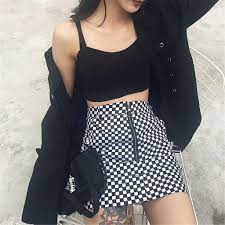 Checkered Plaid Badass Ulzzang Skirt Korean Women S Fashion Clothes Dresses Skirts On Carousell This one, trying new color style : checkered plaid badass ulzzang skirt