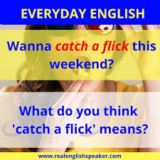 Transitive to make something move quickly and suddenly, especially with a quick movement of the hand he flicked a speck of cigarette ash off his sleeve. Everyday English What Does Catch Real English Speaker Facebook