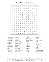 Solve puzzles daily and see your word search skills improv. John S Word Search Puzzles The Lord Of The Rings Lord Of The Rings Fellowship Of The Ring Word Search Puzzles