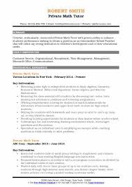 (i actually think this works for most job types, but i focus on education!) then, when she returned she made up every assignment and helped tutor another student who was struggling. Private Tutor Experience Resume June 2021