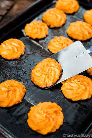Twice Baked Sweet Potato Puffs Tastes Of Lizzy T S Twice Baked Sweet Potatoes Food Recipes