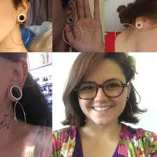 Amazon.com: PEAKLINK Black 00G Surgical Steel Ear Plugs Large Hoop Pendant  Ear Tunnels Dangle Gauges Stretcher Piercing : Clothing, Shoes & Jewelry