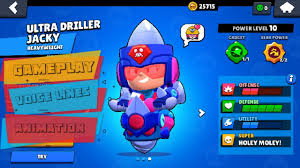 Ultra driller jacky is here! Ultra Driller Jacky Review Voice Lines Animation Gameplay Concept Brawl Stars Youtube