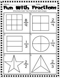 Fraction Fun For 2nd Grade Fractions Fun Fractions Fractions Worksheets