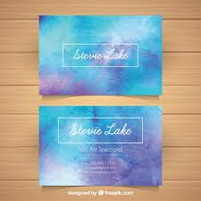 30% off with code mondaysave30. Free Vector Watercolor Business Card With Elegant Style