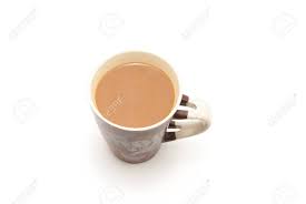 Une Tasse A Cafe Pleine De Cafe Au Lait Sur Fond Blanc Isole Banque D Images Et Photos Libres De Droits Image 21031088