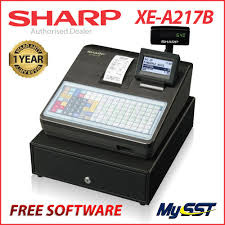 Find the perfect cashier machine stock illustrations from getty images. Sharp Xe A217 Xea217 Xea217bk Cash Register Cashier Machine Sst Ready Shopee Malaysia