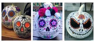 On the back of them is my signature. Sugar Skull Pumpkin Art Class 200 W Main St Mandan October 16 2019 Allevents In