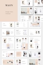 Layouts aesthetic google slides templates. Maon Google Slides Template Presentation Design Layout Presentation Design Template Portfolio Design Layout