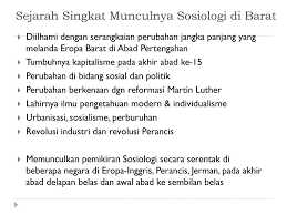 Sejarah Perkembangan Sosiologi Ppt Download