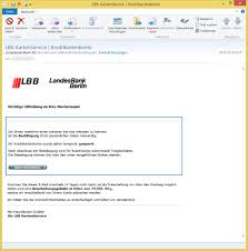 Lbb Kartenservice Kreditkartenkonto Von Landesbank Berlin Ag Kundenservice Kreditkartenbanking De Ist Phishing Vorsicht E Mail