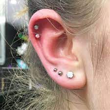 Circle Earrings Studs Simple Stud Earrings Natural Crystals Jewelry