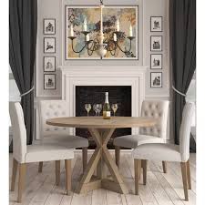 Alfred Round Dining Table Rustic Beige Finch In 2020 Dining Table Dining Table Rustic Round Dining Table