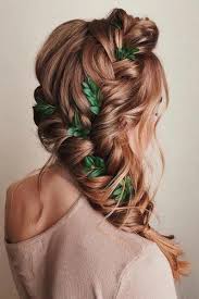 Do you have a fancy date that you need to look your best for? Greek Wedding Hairstyles For The Divine Brides Greek Wedding Hairstyles Braid On Red Hair With Greenery Leaves Weddinghair Braids Bridalbraid Bridehair W