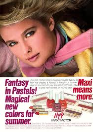 Vintage Max Factor ad (1980s)
