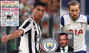 The former manchester united forward is looking to end his spell with juventus a year early after his 2018. Cristiano Ronaldo Offered To Manchester City For Just 25m By His Agent Jorge Mendes Daily Mail Online
