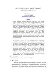 Tugas 1 dikonversi sejarah bahasa indonesia studocu. Pdf Menurunnya Penutur Bahasa Indonesia Sebagai Lingua Franca