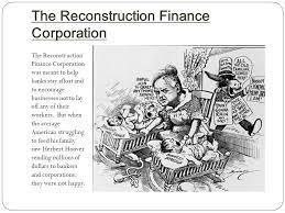 Reconstruction finance corporation definition with image: Matching Activity Answers The Origins Of The Great Depression Ppt Download