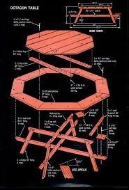 Hexagonal Picnic Table Plan From Popular Mechanics Diy Picnic Table Picnic Table Plans Octagon Picnic Table