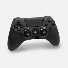 A device used to operate or control a machine, a computer game, etc.: Scuf Impact Schwarz Ps4 Controller Scuf Gaming