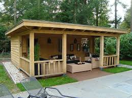 Tuinhuis Veranda Backyard Storage Backyard Storage Sheds Backyard Patio Designs