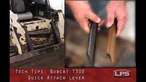 The joystick will not budge at all to raise or lower the arm. How To Replace Bobcat T300 Quick Attach Lever Kit Youtube