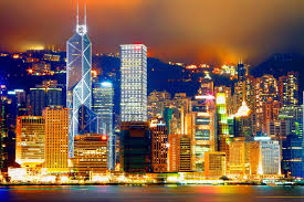 Night View Victoria Harbor Hk Central Victoria Harbour Hong Kong Best Cities