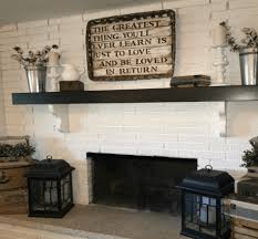 Download this image for free in hd resolution the choice download button below. Affordable And Quick White Brick Modern Farmhouse Fireplace Makeover