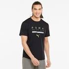 Graphic Short Sleeve Men's Running Tee Puma Black-Asphalt-Q4 Puma